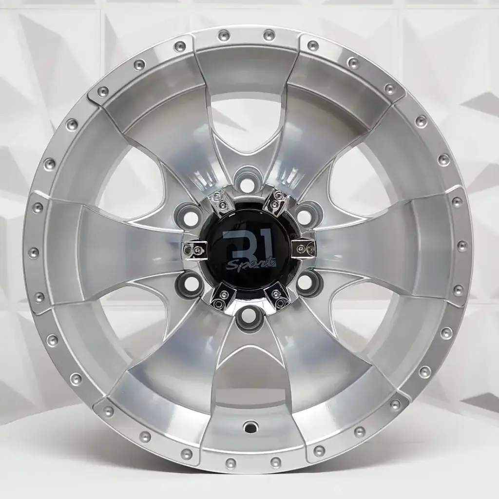 RIN 15X7 6-139.7 R1 SPORT JA195 SILVER MACHINE FACE ET-2 CB108.2