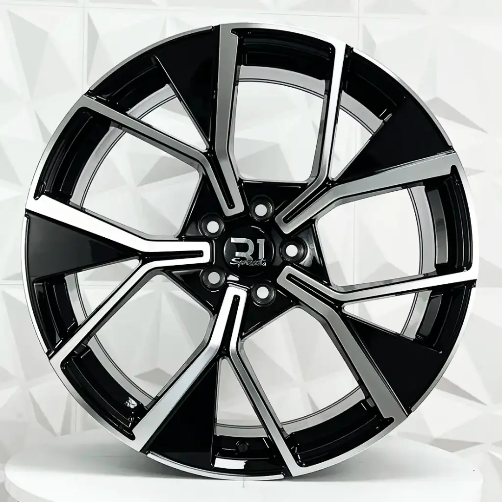 RIN 19X8.5 5-112 R1 SPORT VH2044 BLACK MACHINE FACE ET38 CB57.1