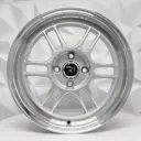 RIN 16X7 4-100 R1 SPORT DX603 SILVER MACHINE LIP ET35 CB73.1