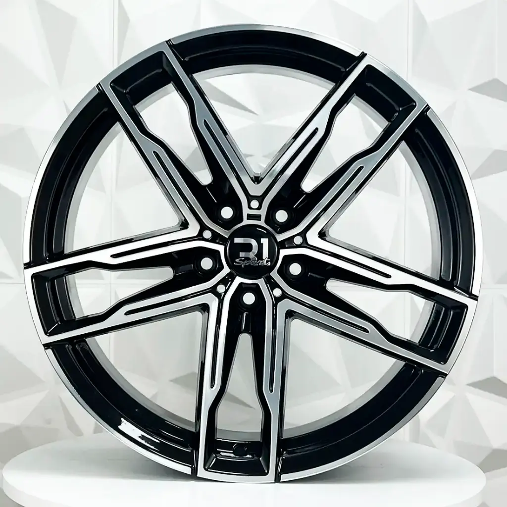 RIN 20X9.5 5-120 R1 SPORT H3076F BLACK MACHINE FACE ET35 CB72.6