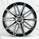 RIN 19X8.5 5-112 R1 SPORT FBX156 BLACK MACHINE FACE ET40 CB66.56